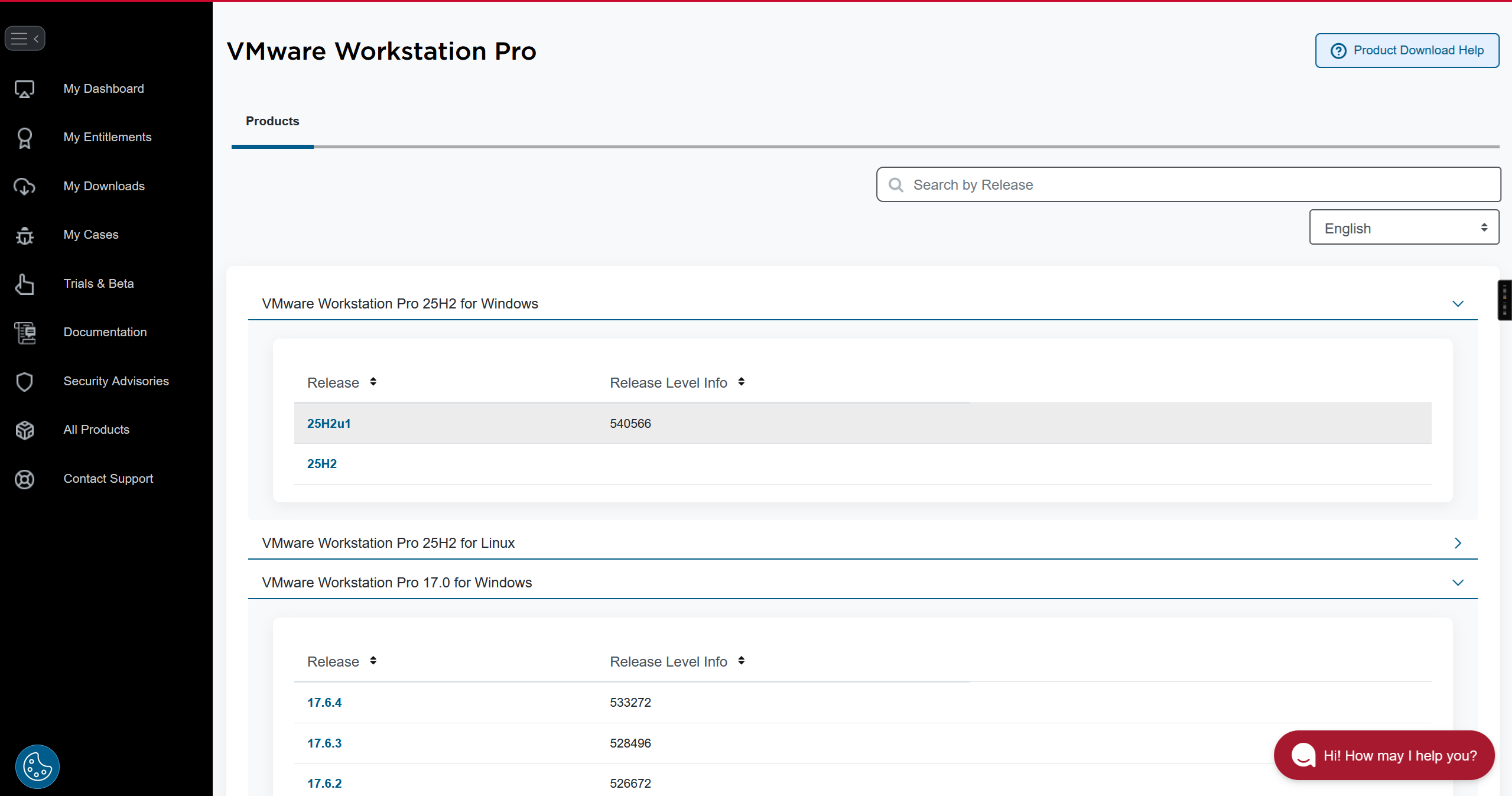 choose_vmware_version